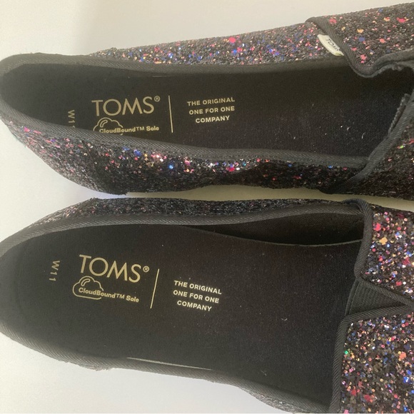 Toms Alpargata Glitter Cloudbound Sole Slip On Shoes - Picture 7 of 9